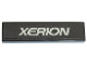 Part No: 2431pb591  Name: Tile 1 x 4 with Silver 'XERION' on Black Background Pattern (Sticker) - Set 42054