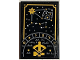 Part No: 26603pb184  Name: Tile 2 x 3 with Gold Star Constellations and Lines Pattern (Sticker) - Set 76389