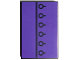 Part No: 26603pb246  Name: Tile 2 x 3 with Circles and Line on Dark Purple Background Pattern (BrickHeadz Severus Snape Torso)