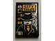 Part No: 26603pb386  Name: Tile 2 x 3 with 'CITY TALES' Comic Book with Detective Minifigure Pattern (Sticker) - Set 60380