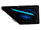 Part No: 29120pb032  Name: Wedge 2 x 1 x 2/3 Left with Medium Azure Stripe and Blue Chevrolet Logos Pattern (Sticker) - Set 75891