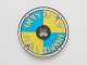 Part No: 2958pb011  Name: Technic, Disk 3 x 3 with Viking Shield Blue / Yellow Rune Pattern (Sticker) - Set 7017