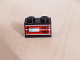 Part No: 3004pb031R  Name: Brick 1 x 2 with Taillight Pattern Model Right Side (Sticker) - Set 8280
