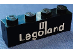 Part No: 3010p31  Name: Brick 1 x 4 with White Legoland Logo Pattern