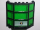 Part No: 30185c05pb01  Name: Window Bay 3 x 8 x 6 with Trans-Green Glass and Police Shield Logo Pattern