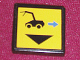 Part No: 3068pb0121  Name: Tile 2 x 2 with Black Car and Blue Arrow Right Pattern (Sticker) - Set 8480