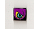 Part No: 3068pb0185R  Name: Tile 2 x 2 with Purple Eye Right Pattern (Sticker) - Set 8257