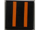 Part No: 3068pb0438  Name: Tile 2 x 2 with Orange Stripes Pattern (Sticker) - Set 8186