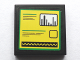 Part No: 3068pb1074  Name: Tile 2 x 2 with Bar Graph and Sine Wave Meters and Text Lines Pattern (Sticker) - Set 75913