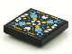 Part No: 3068pb1613  Name: Tile 2 x 2 with BeatBit Album Cover - Geometric Minifigure Heads, Arms and Quarter Tiles Pattern
