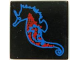 Part No: 3068px11  Name: Tile 2 x 2 with Blue and Red Seahorse Pattern