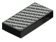 Part No: 3069pb0806  Name: Tile 1 x 2 with Silver Diagonal Zigzag Lines Pattern