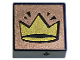 Part No: 3070pb276  Name: Tile 1 x 1 with Gold Crown on Copper Background Pattern