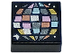 Part No: 3070pb284  Name: Tile 1 x 1 with Disco Ball with Copper, Gold, Metallic Light Blue, Metallic Pink, Dark Silver, and Silver Sections Pattern
