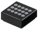 Part No: 3070pb370  Name: Tile 1 x 1 with 15 Silver Dots Pattern
