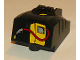 Part No: 31429c01pb01  Name: Duplo, Toolo MyBot Engine Program Brick with Yellow Gas / Fuel Pump Pattern