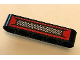 Part No: 32316pb036  Name: Technic, Liftarm Thick 1 x 5 with Grille on Red Background Pattern (Sticker) - Set 42098