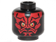 Part No: 3626cpb2594  Name: Minifigure, Head Alien with SW Darth Maul, Red Face, Eyes with Pupils, Neutral Pattern - Hollow Stud