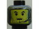 Part No: 3626pb0033  Name: Minifigure, Head Balaclava with Silver Framed Face and Headset Pattern (SW Jango Fett)