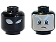 Part No: 3626pb1852  Name: Minifigure, Head Dual Sided Alien with White Eyes and Left Eye Wink / Light Nougat Face with Bushy Eyebrows and Frown Pattern (Magneto)