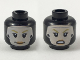 Part No: 3626pb2276  Name: Minifigure, Head Dual Sided Female Balaclava, Light Nougat Face with Dark Yellow Eyebrows, Peach Lips, Smile / Surprised Pattern