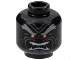 Part No: 3626pb2296  Name: Minifigure, Head Light Bluish Gray Bushy Eyebrows, Red Eyes, Dark Bluish Gray Wrinkles, Furrowed Brow, Angry Open Mouth with White Sharp Teeth Parted Pattern