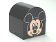 Part No: 3664pb15  Name: Duplo, Brick 2 x 2 x 2 Slope Curved Double with Mickey Mouse Pattern