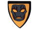 Part No: 3846pb045  Name: Minifigure, Shield Triangular  with Mask on Orange Background Pattern (Sticker) - Set 41150