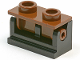 Part No: 3937c04  Name: Hinge Brick 1 x 2 with Brown Top Plate (3937 / 3938)