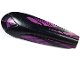 Part No: 41396pb02  Name: Galidor Accessory Shield 4 x 12 x 3 Rubber with Axle with Purple Spots Pattern