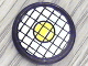 Part No: 4150pb011  Name: Tile, Round 2 x 2 with Black Grid and Yellow Dot Pattern (Sticker) - Set 8829