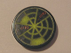 Part No: 4150pb063  Name: Tile, Round 2 x 2 with Neon Green Radar Type 1 Pattern (Sticker) - Set 7691