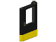 Part No: 4182p07  Name: Door 1 x 4 x 5 Train Right, Thin Support at Bottom with Yellow Stripe Pattern