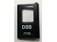 Part No: 4182pb079  Name: Door 1 x 4 x 5 Train Right, Thin Support at Bottom with 'DSB 7715' Pattern (Sticker) - Set 7715