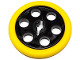 Part No: 4185c02  Name: Technic Wedge Belt Wheel (Pulley) with Yellow Technic Wedge Belt Wheel Tire (4185 / 2815)