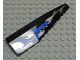 Part No: 42060px5  Name: Wedge 12 x 3 Right with Blue Shark and Silver Wave Pattern