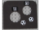 Part No: 42374pb01  Name: Foam Soccer Target 10 x 9 with Two Holes and Number 10, Number 20 and Two Soccer Balls (Football) Pattern (Stickers) - Set 3423