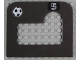 Part No: 42379pb01  Name: Foam Soccer Target 10 x 9 with One Hole and Number 5 and Soccer Ball (Football) Pattern (Stickers) - Set 3423
