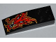 Part No: 44126pb029  Name: Slope, Curved 6 x 2 with Red Dragon Head Pattern (Sticker) - Set 8227