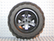 Part No: 44772c02  Name: Wheel 56mm D. x 34mm Technic Racing Medium, 3 Pin Holes with Black Tire 94.8 x 44 R Balloon (44772 / 54120)