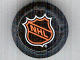 Part No: 44848pb02  Name: Sports Hockey Puck, Large with NHL Logo Pattern (Sticker) - Sets 3540 / 3541 / 3542 / 3543 / 3544 / 3545