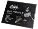 Part No: 4515pb076  Name: Slope 10 6 x 8 with Batman Logo and 'BATMOBILE (1966)' Pattern (Sticker) - Set 76188