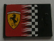 Part No: 4533pb009L  Name: Container, Cupboard 2 x 3 x 2 Door with Checkered Flag and Ferrari Logo Pattern Left (Sticker) - Sets 8654 / 8672