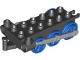 Part No: 4580c04  Name: Duplo, Train Steam Engine Chassis with Light Bluish Gray Drive Rod, Blue Wheels, and Black Tow Hook