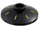 Part No: 4740pb033  Name: Dish 2 x 2 Inverted (Radar) with 7 Yellow Radial Marks Pattern