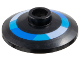 Part No: 4740pb035  Name: Dish 2 x 2 Inverted (Radar) with Blue, Medium Azure, and Bright Light Blue Ring Pattern