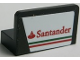 Part No: 4865bpb090R  Name: Panel 1 x 2 x 1 with Rounded Corners with Santander Logo and Green Line Pattern Model Right Side (Sticker) - Set 75879
