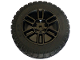 Part No: 49294c02  Name: Wheel 56mm D. x 34mm Technic Racing Medium, 6 Pin Holes, Axle Hole, Open Spokes with Black Tire 87.9 x 36 (49294 / 4455)