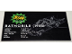 Part No: 4974pb02  Name: Tile 8 x 16 with Bottom Tubes, Polished Surface with Batman Classic TV Series Batmobile (1966) Pattern (Sticker) - Set 76328
