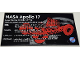 Part No: 4974pb03  Name: Tile 8 x 16 with Bottom Tubes, Polished Surface with NASA Apollo 17 Lunar Roving Vehicle (LRV-3) Pattern (Sticker) - Set 42182